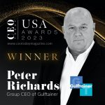 Peter Richards, Group CEO of Gulftainer with the prestigious award by CEO Today USA Awards 2023