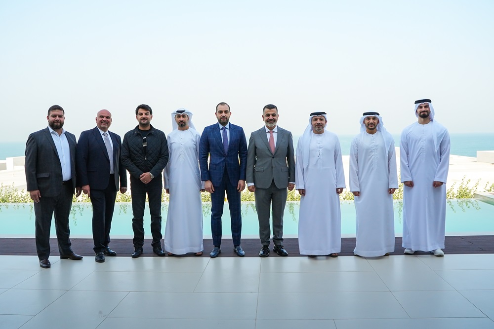 H.E. Eng. Omar Bin Omair Almuhairi, General Manager of the Ajman Real Estate Regulatory Authority, George Saad, CEO of Al Zorah Development Company