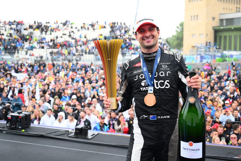 Mitch Evans heads to Werlein home in Berlin 
