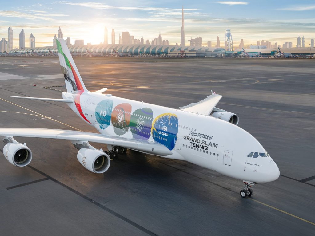 Emirates aces the skies with a Grand Slam livery